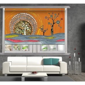 Digital Roller blind with pelment Tree