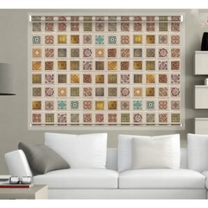 Digital Roller blind with pelment simple block