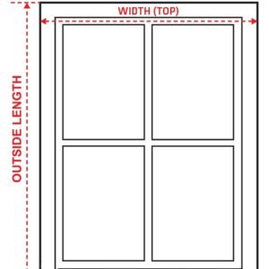 Roller blind with pelment Window measurement instruction