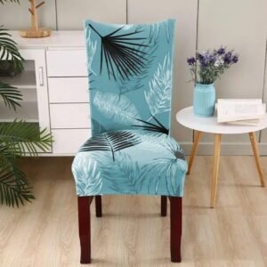 Homics Polyester Dining Chair Cover Removable & Washable Seat Case Stretchable Universal Protective Elastic Slipcover (Sky Blue)